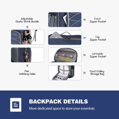 Maelstrom top zip pocket holding phone and snacks for quick access benefit