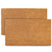 MAINEVENT front view of blank coir doormat showing printable surface and welcome fit