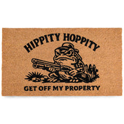 MAINEVENT frog mat front view showing bold print and welcoming personality