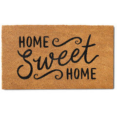 MAINEVENT front-facing doormat showing welcoming message and curb appeal