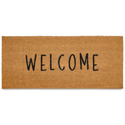 MAINEVENT front view of long welcome mat showing fit and curb appeal