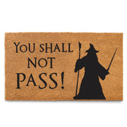 MAINEVENT front view of doormat showing bold message and clear welcome benefit