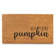 MAINEVENT front view of doormat showing pumpkin greeting and tidy welcome