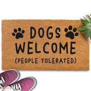MAINEVENT front view of doormat showing full message and welcome benefit