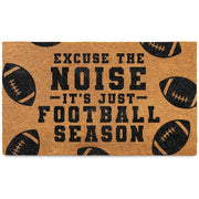 MAINEVENT front view doormat showing football message and welcome design