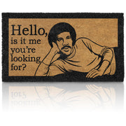 MAINEVENT front view of doormat showing funny greeting and welcoming benefit