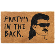 MAINEVENT front view of humorous welcome mat showing clear message and curb appeal