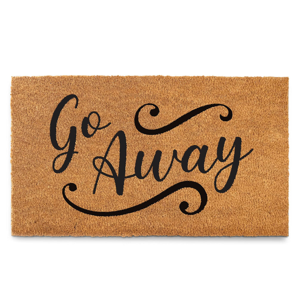 MAINEVENT front view of doormat showing bold message and curb appeal