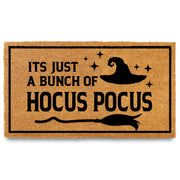 MAINEVENT front view of Hocus Pocus mat showing festive design and welcome