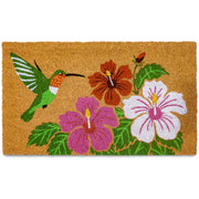 MAINEVENT front view hummingbird mat welcoming entrance and vibrant design