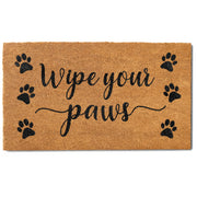 MAINEVENT front view of mat showing welcome text and durable coir