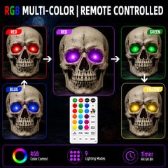 Makevivi remote control held in hand demonstrating simple mode and brightness changes