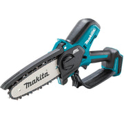 Makita XCU14Z front view showing compact pruning saw and benefits of portability