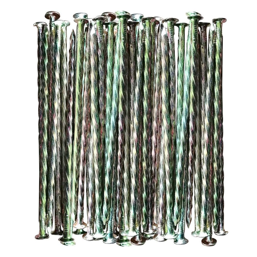 MAOMBO front view of 35-count stakes pack showing durable galvanized finish and quantity