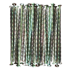 MAOMBO front view of 35-count stakes pack showing durable galvanized finish and quantity