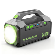 MARBERO front view showing compact power station and ports for reliable portability