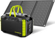 MARBERO generator front panel showing outputs and controls for versatile charging