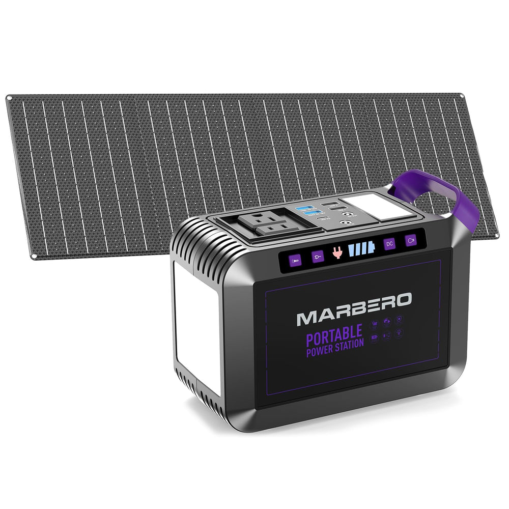 MARBERO power station front view showing controls and quick setup