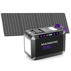MARBERO power station front view showing controls and quick setup
