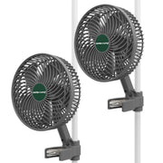MARS HYDRO front view of clip-on fan showing compact design and strong airflow