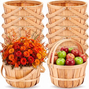 Marsui front view of ten wooden baskets showing uniform set and presentation