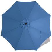 MASTERCANOPY front view of Dodger Blue canopy showing coverage and color benefit