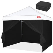 MASTERCANOPY front view of 3 sidewalls and doorwall showing full coverage benefit
