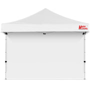 MASTERCANOPY front view of single white sidewall showing fit and coverage benefit