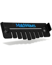 Matchwaves front view of grease gate showing sleek stainless finish and fit