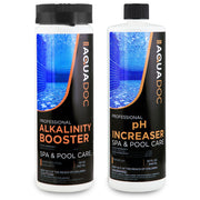 MAV AquaDoc front packaging showing complete alkalinity and pH kit for easy balancing