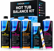 MAV AquaDoc front packaging showing full balance kit and benefit clear care