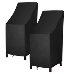 MAVINCHER front view of covered stacked chairs showing full protection