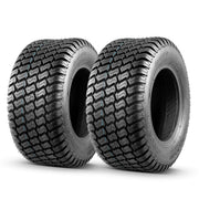 MaxAuto front view of both 16x6.50-8 tires showing profile and fit