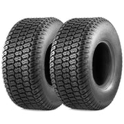 MaxAuto front view of tire showing tread and benefit of turf protection