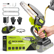 maXpeedingrods front view showing compact saw for portable cutting