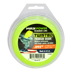 MaxPower 338802 front spool showing label and 40-foot length for easy identification