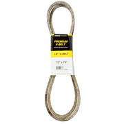 Maxpower front view showing belt label and size for quick identification and fit