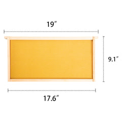 MayBee single frame placed in deep brood box showing correct size fit