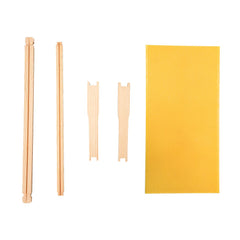 MayBee polished pine top bar detail for comfortable handling and strength
