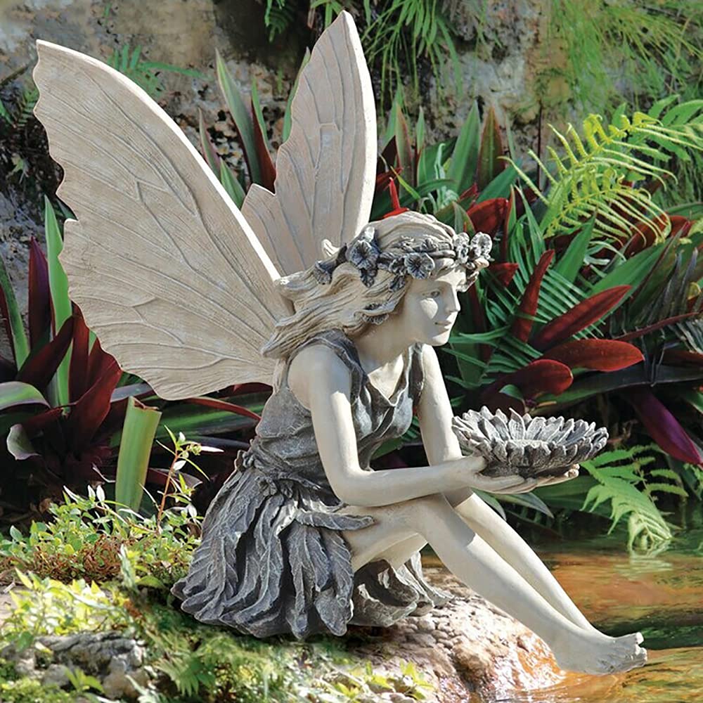 MBVBN fairy statue front view showing intricate details and curb appeal