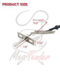 Meatender close-up of 304 stainless steel probe sheath highlighting durable construction benefit