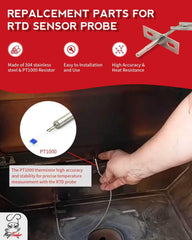 Meatender probe installed inside a Pit Boss vertical smoker showing restored accurate ambient sensing