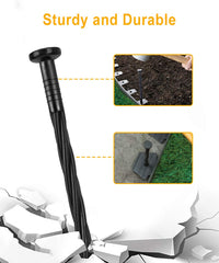 Meboyz stake shaft detail showing ridges and secure grip benefit