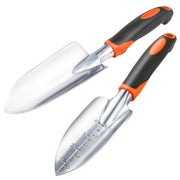 MECHEER front view of both trowels showing wide blades and handles, durable performance