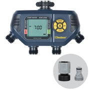 Melnor AquaTimer front panel showing controls and compact design for easy setup