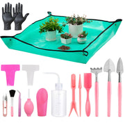 Melphoe front packaging showing complete 25-piece pink kit and accessories benefits
