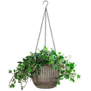 Melphoe front view showing clear pot and elegant hanging design, easy monitoring