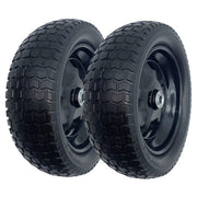 MerryYard front view wheel with rim showing sturdy construction and no-flat benefit