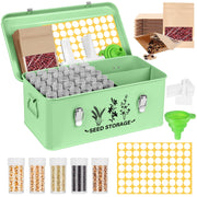 METCRY closed metal seed box showing durable protection and storage