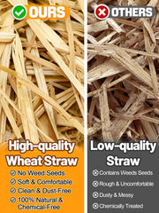 MEWTOGO close-up of expanded straw texture highlighting softness and breathability